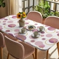 thumbnail image 3 of Pin Polka Dots Table Cloths for 6 Foot Rectangle Tables, Modern Abstract Art Patio Waterproof Elastic Fitted Tablecloths, Washable Rectangular Table Cover for Camping, 3 of 8