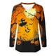 thumbnail image 5 of Ailaofu Ladies Long Sleeve Halloween and Christmas Decorative Basic V-Neck Casual Shirt Fashion Tops, 5 of 5
