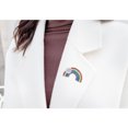 thumbnail image 4 of 1pc Delicate Women Brooch Clothes Breastpin Mini Rainbow Shape Design for Decor, 4 of 7