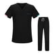 thumbnail image 5 of Conjunto de uniforme de enfermera para hombre y mujer, ropa de trabajo de enfermera transpirable y amigable con la piel, cintura elástica, ropa de XL, 5 of 8