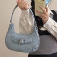 thumbnail image 2 of Y2K Hot Girl Retro Star Girl Bolso Hombro Gama Alta Nicho Ins Bolso Axila Portátil (azul) Azul, 2 of 9