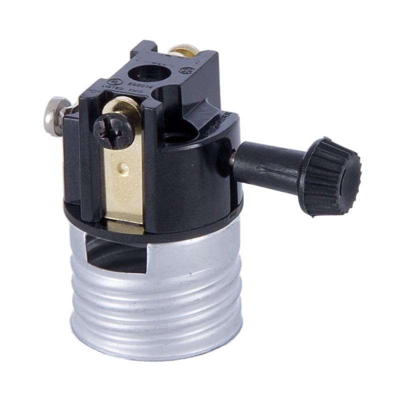 B&P Lamp® 3-Terminal Med. Base, Turn Knob Socket Interior