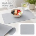 thumbnail image 4 of Silicone Non-Slip Desk Pad - (Gray) 15.7x11.8in Rectangular Table Mat, Heat-Resistant Mouse Pad for Home Office, Waterproof Writing Mat for Laptop Keyboard, 4 of 4