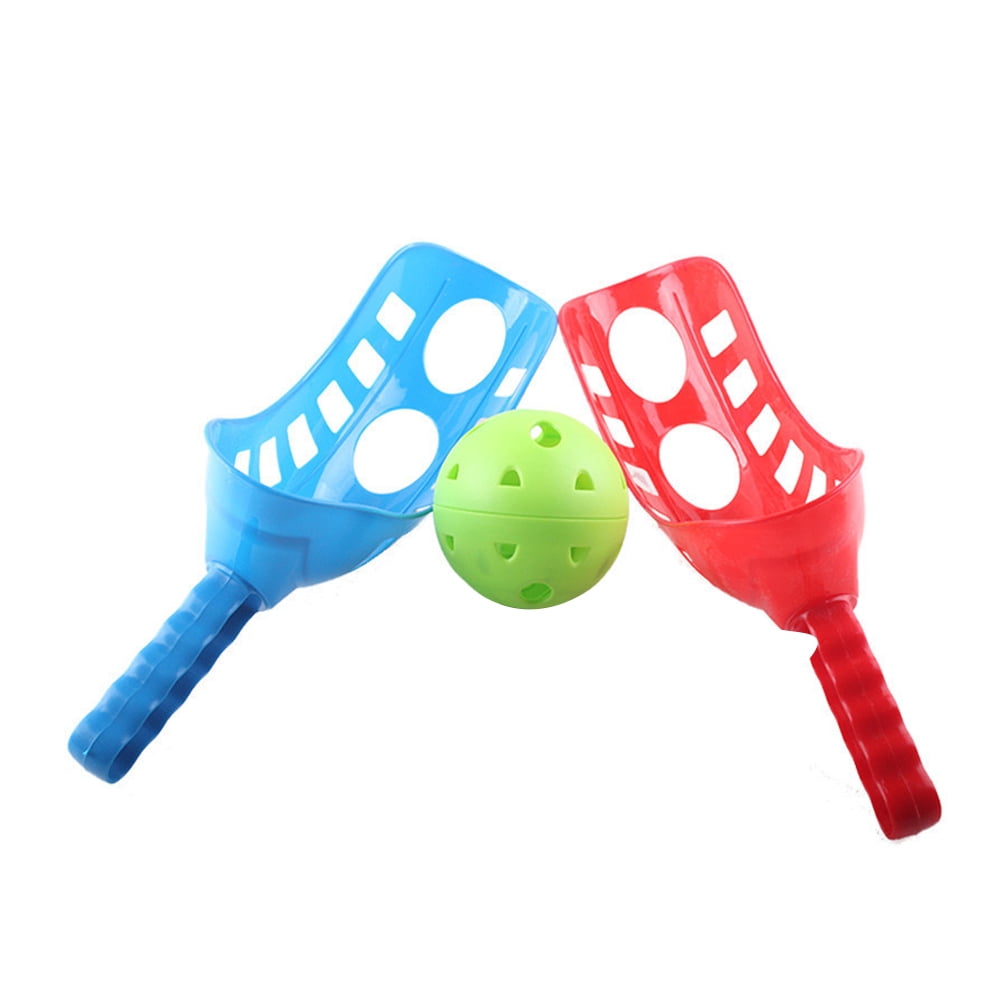 Picnic Games for Kids Aged 6+ Outdoor Game for Kids Lawn Games for Kids and Adults Playko 14 Inch Scoop and Toss Ball Game Set Camping Game for Families 2 Scoops and 1 Ball Scoop Toy 