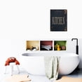thumbnail image 2 of Modern Kitchen Wall Art - Black Design Kitchen Rules Canvas Prints - Framed Decorative Poster for Farmhouse Kitchen - Ready to Hang - 12"x16", 2 of 5