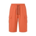 thumbnail image 1 of FhsagQ Male Cargo Short Pants for Men with Slanted Front Pockets and Backless Design for Utility Workwear Orange Size M, 1 of 7