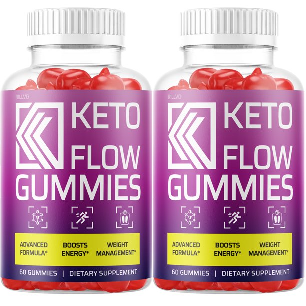 (2 Pack) Keto Flow Gummies Supplement for Weight Loss Apple Flavor