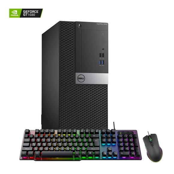 DELL Gaming Desktop Computer OptiPlex 5040 Tower i7 6700 upto 4.00 Ghz 16GB RAM 512GB New SSD with NVIDIA GeForce GT1030 2GB - Windows 10 Pro, Free Gaming Keyboard & Mouse, WIFI Adapter (Renewed)