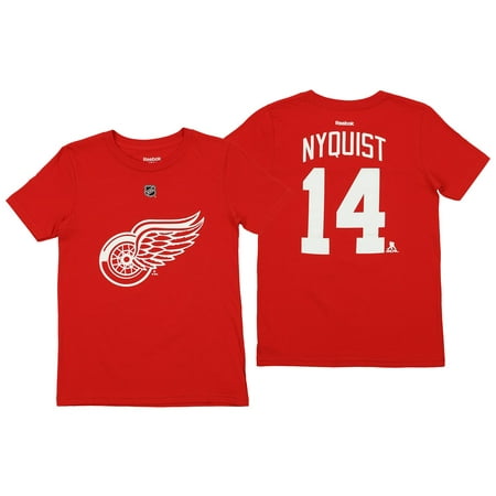Reebok NHL Youth Detroit Red Wings Gustav Nyquist #14 Short Sleeve Player Tee, (Nhl 14 Best Players)