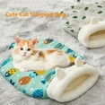 thumbnail image 7 of Cat Sleeping Bag for Indoor Cats, Cat Winter Sleeping Bag, Winter Cat Sleeping Bag, 360° Warm Semienclosed Soft Plush Large Cat Sack Cat Bed with Cave for Cats 6-8kg (Blue-M), 7 of 7