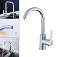 thumbnail image 1 of Grifo de baño, grifo de un orificio, mezclador de agua giratorio multiusos, grifo de agua de cocina, grifo de fdero Curva grande Macarena Grifo de la cocina, 1 of 8