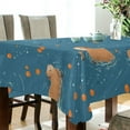 thumbnail image 5 of Yayeee Tablecloths 54" x 54" Rectangle Wrinkle Resistant Party Table Cover, Capybaras Swimming, 5 of 8
