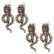 thumbnail image 2 of 3 pares de pendientes de aleación de moda con diamantes y diseño de serpiente pequeña, joyería exquisita, 2 of 10