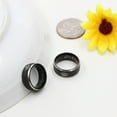 thumbnail image 4 of Black Her Queen Ring Stainless Steel Band Rings Promise His and Hers Couples Gifts for Boyfriend and Girlfriend (Black Queen Size 10), 4 of 7