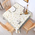 thumbnail image 2 of Floral Square Tablecloth 42x42in(107x107cm) – Waterproof Polyester Printed Table Cover, Wrinkle Resistant & Washable for Kitchen Dining Picnic Party Decor, Thanksgiving,Christmas, Spring,Flower, 2 of 6