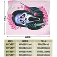 thumbnail image 3 of Ghost-Face Blanket Horror Movie Throw Blanket Anti-Pilling Plush Blanket Lightweight & Ultra-Soft, Warm & Comfy Flannel Fleece Blanket for Couch, Bed, Sofa, 60x80, 3 of 6
