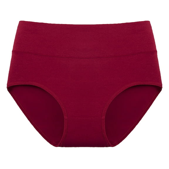 yunLCZ Women's Cotton Underwear High Waist Women's Large Comfortable Underwear Trackless MidWaist Cotton Bottom Crotch With Raised Hips Contracted Abdomen Traceless Triangle Pants