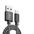 thumbnail image 2 of 1 Meter Nylon Woven Data charge wire ;For Cable Replacement for Android Mobile Phone Data Line Cord Replacement Wire Cable, 2 of 9