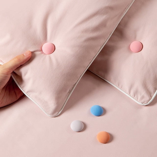 4 Uds. De alfileres para funda de edredón, Clips para edredón con Material de tela suave, sujetadores de pasadores de doble cara para edredones, cojines y cortinas