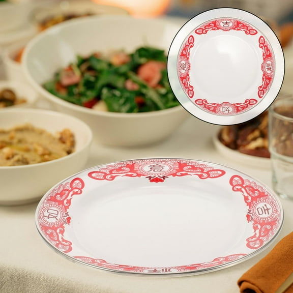 FRCOLOR  Sweet Tray Serving Platter Blue and White China Plates Dinner