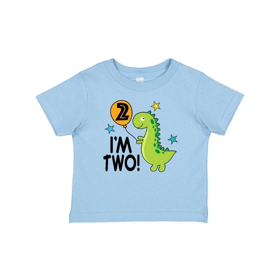 Inktastic 2nd Birthday Dinosaur 2 Year Old Boy Boys or Girls Baby T-Shirt