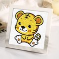 thumbnail image 4 of Cuadros Decorativos Cuadro de arte de cristal redondo completo de animales de dibujos animados de pintura de diamante DIY (DXZ063) DQrwqpou Nuevos Originales, 4 of 9