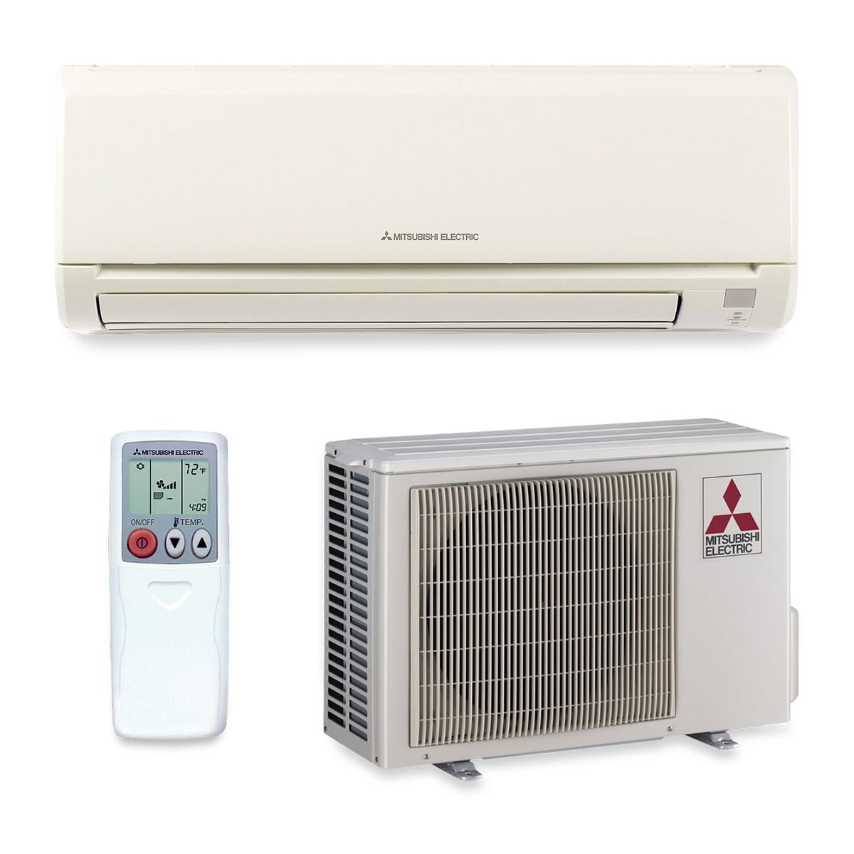 Mitsubishi Mz Gl24na 24 000 Btu 20 5 Seer Wall Mount Ductless Mini Split Air Conditioner Heat Pump 208 230v Walmart Com Walmart Com