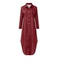 thumbnail image 4 of Ketyyh-chn99 Robes de Printemps pour Femmes 2024 Robe Élégante de Soirée pour Femme Col Carré Plissée Évasée Boho Robe d'Été Bordeaux,2TG, 4 of 5