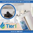 thumbnail image 3 of Tier1 Refrigerator Water Filter Replacement for WF2CB PureSource2, NGFC 2000, 1004-42-FA, 469911, 469916, FC100, 3 Pack, 3 of 8