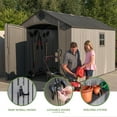 thumbnail image 5 of Lifetime 8 ft. x 12.5 ft. Outdoor Storage Shed, Gray - 60305, 5 of 11