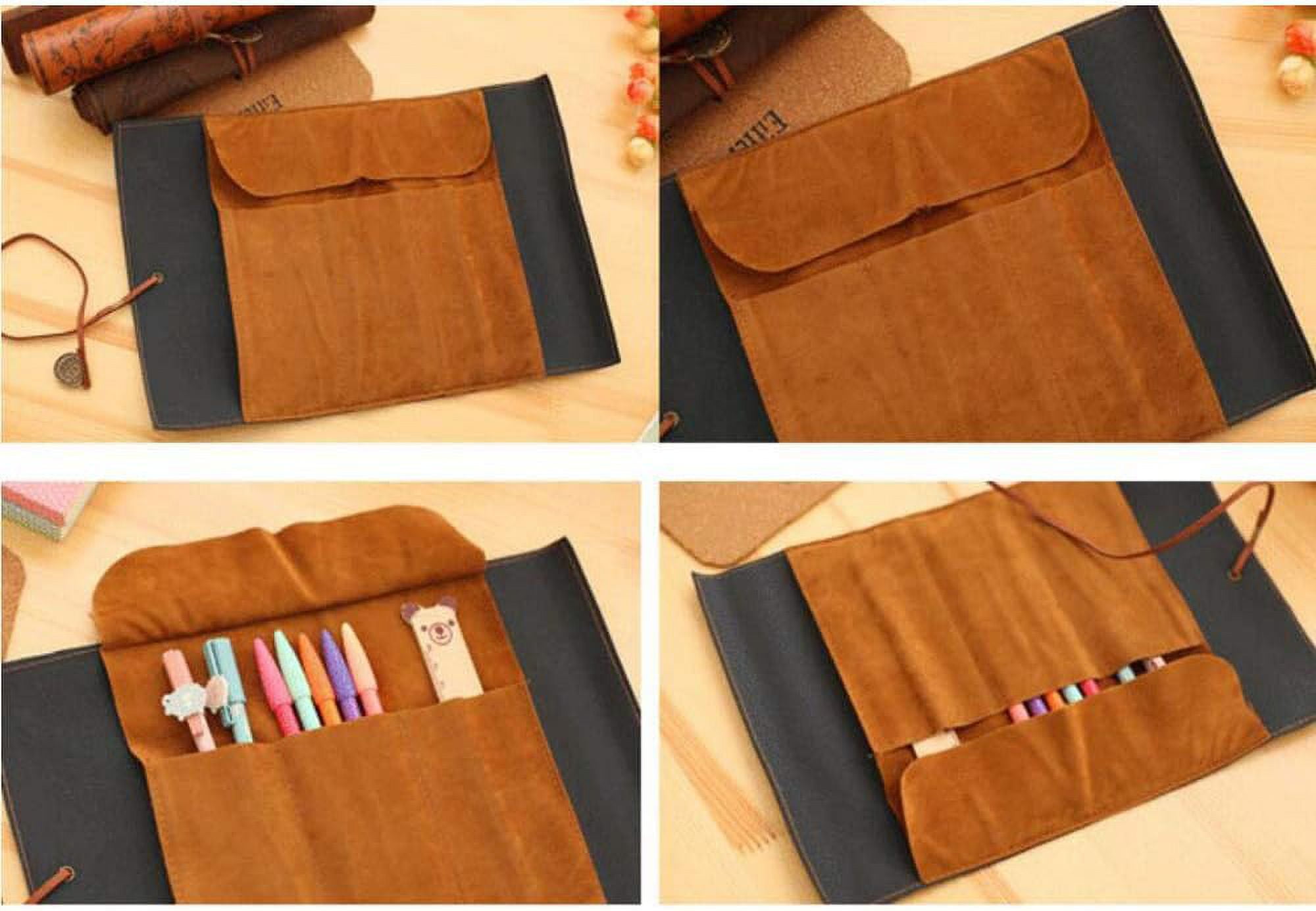Estuche De Cuero Para Bolígrafos, Estuche Para Pluma