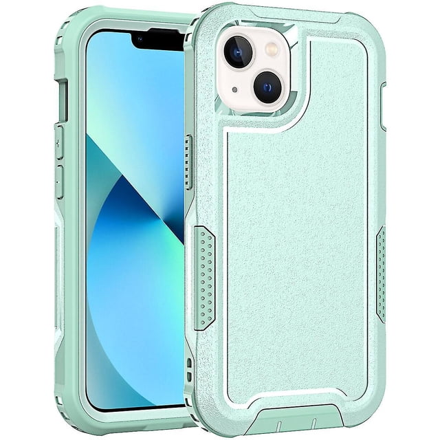 Estuche de carga inalámbrica para iPhone 14 Plus, protección para cámara, protección en las cuatro esquinas y protección para botones.