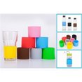 thumbnail image 3 of 5 Pcs Silicone Glass Mugs Protective Sleeve Anti-skid Heat Resistant Protective Cover for Bottle Glass Mug (Random Color), 3 of 5