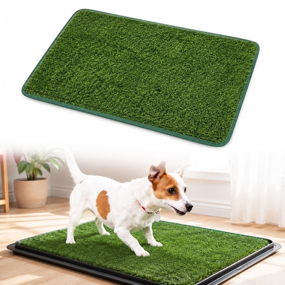 Dog Pee Pad Artificial Grass, XL 29.5 x 49.2 Inch Reusable Dog Potty Pad with Waterproof Base, Indoor Dog Toilet Training Grass Mat, 1 Pack