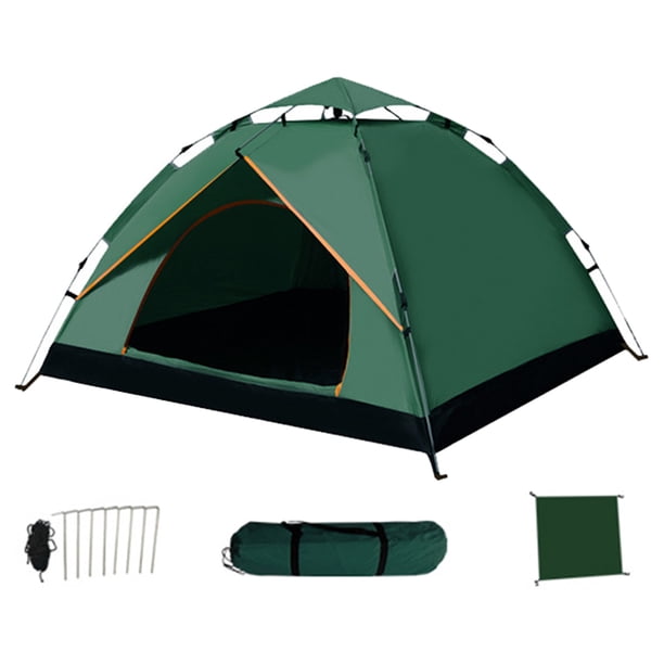 Tente De Camping Instantanée Ultralégère – Installation En 2 Secondes, Tissu Oxford Imperméable, Double Porte Moustiquaire, Pour Randonnée Et Aventures