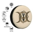 thumbnail image 6 of DouZhe Waterproof Spare Tire Cover, Triple Moon Triple Goddess Prints Adjustable Wheel Covers Fit for Jeep Trailer RV SUV Car, 14 inch, 6 of 7