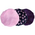 thumbnail image 2 of 3 Pack Shower Caps Double Layer Elastic Waterproof Bathing Cap for Women Shower Spa Salon, 2 of 5