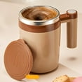 thumbnail image 1 of Cqxid Glass&Bottle Under $15 Creative Portable Rotating Net Red Automatic Stirring Cup Household Lazy Version Stainless Coffee Cup, 1 of 3