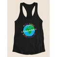 thumbnail image 3 of Change The World Racerback Tank Women -June Erica Vess Designs, Female Medium, 3 of 4