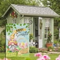 thumbnail image 3 of Happy Easter Garden Flag 12.5 x 18 Inch Garden Flag Double Sided Vertical,Gnome Bunny Chick Burlap Yard Holiday Outdoor Decor Flag, 3 of 6