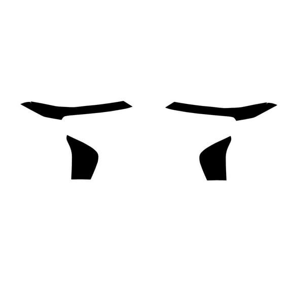 Rvinyl Headlight Tint Covers Compatible with Chevrolet Trax 2024-2025 - Installation Kit