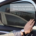 thumbnail image 4 of Scienceny 2 uds parabrisas de coche parasol malla luz solar protección visores autoadhesivos accesorios automotrices Ventana automotriz negro 51x31cm Scienceny VI3520-02B, 4 of 6