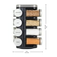 thumbnail image 5 of Kamenstein Prefilled 16 Jar Plaza Spice Rack with Ridge Metal Cap, 5 of 13