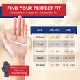 thumbnail image 3 of Doctor Developed Arthritis Compression Gloves for Women and Men - fingerless compression gloves for Raynaud‘s, Arthritis, Rheumatoid arthritis & Carpal Tunnel (XS, Grey), 3 of 8