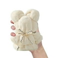 thumbnail image 6 of Clearance! Plertrvy Towel Set, Bath Towel Baby Gift Bear Shape Packed Coral Velvet Gift Pineapple Plaid Towel Gift Bear Towel *1x Coral Fleece Bear Shape Towel, 6 of 7