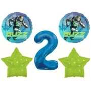 Buzz Lightyear 2nd Second Happy Birthday Party Balloons Decorations Supplies Star Command