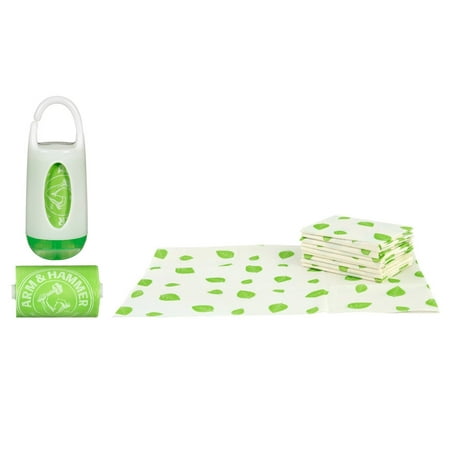 Munchkin Arm & Hammer Diaper Bag Dispensers and Bags with 10 Disposable Changing Pads