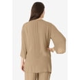 thumbnail image 2 of Roaman's Women's Plus Size Hand Crinkled Embellished Tunic, 2 of 4