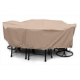 thumbnail image 1 of KoverRoos Weathermax 41452 X-Large Dining Set Cover, 132 by 74 by 28-Inch, Toast, 1 of 4