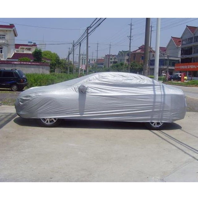 Full Car Cover Indoor Outdoor Sunscreen Heat Protection Dustproof Anti-UV Scratch-Resistant Sedan Universal Suit M